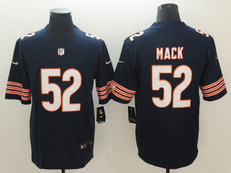 2018 Men Chicago Bears #52 Mack blue Nike Vapor Untouchable Limited NFL Jerseys